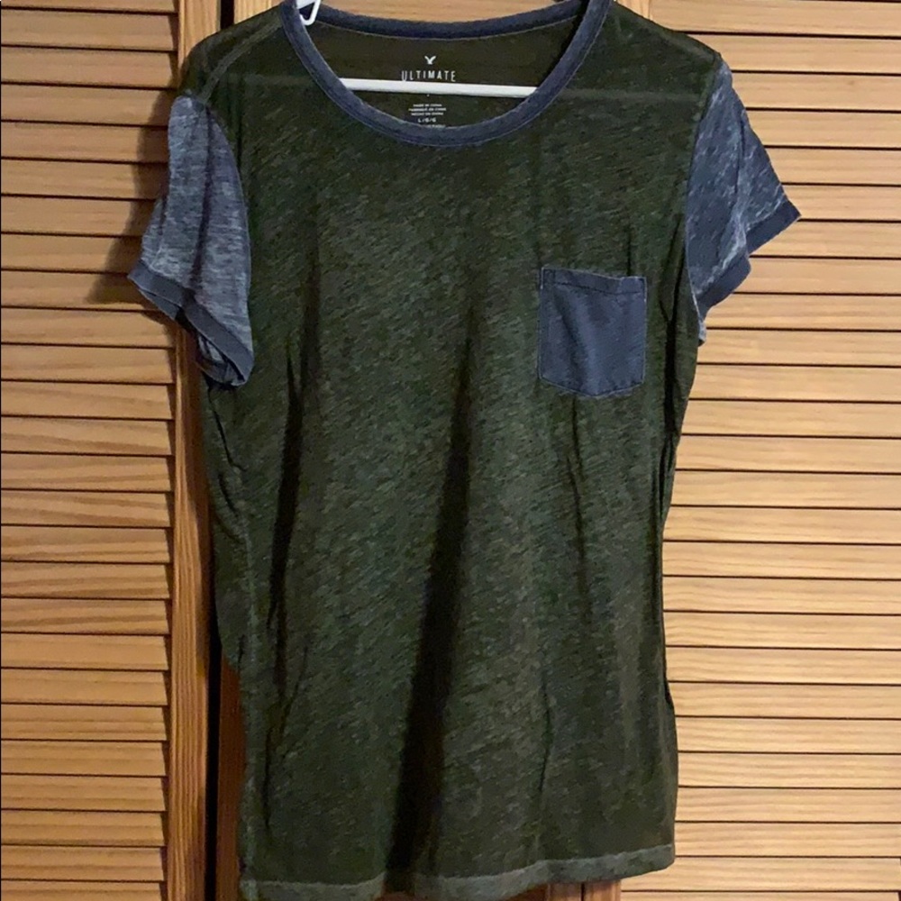 Sheer, t-shirt from American eagle outfitters.